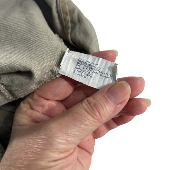 Gap Hadley Womens Size 10 Khaki Shorts Chino Cotton Blend Zip Fly - Picture 4 of 8